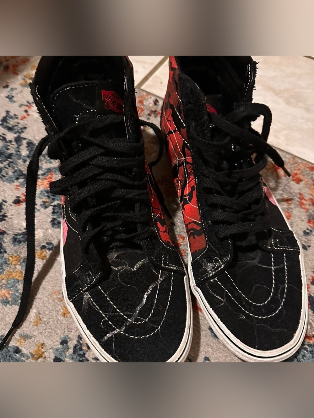 VANS Stranger Things Black & Red High-Tops